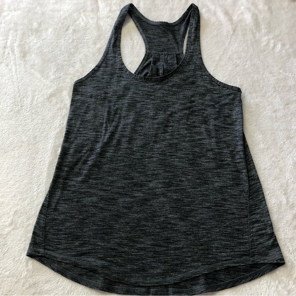 Lululemon Salute the Sun Singlet II Heathered Black Size 10/12? - Picture 4 of 9